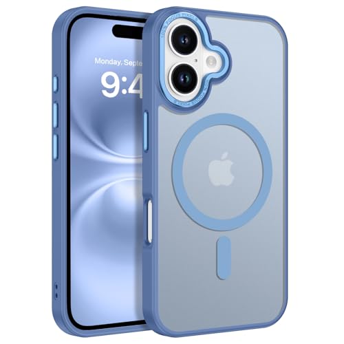 Coque iPhone 16 Plus bleue pour éviter les rayures et les chutes