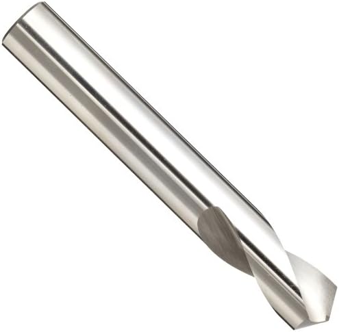 YG-1 - 2161L High Speed Steel NC Spotting Drill Bit, Uncoated (Bright), Straight Shank, Slow Spiral, 120 Degree, 1/4" Diameter x 2-76/120" Length (Pack of 1)
