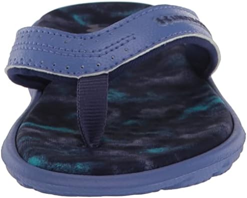 Under Armour Girls Ignite Marbella Graphic Flip Flop, (400) Baja Blue/Baja Blue/Sonar Blue, 3 Little Kid | Image 1