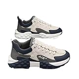 Safety Shoes for Men Breathable Mesh Comfortable Walking Shoes Fashion for Everyday Wear (8.5,Beige)