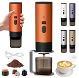 ☕【Nouvelle machine a cafe portable】Par rapport aux autres cafetière portable du marché notre cafetière portable a mis à niveau les paramètres d'affichage.Vous pouvez facilement vérifier la température d'extraction actuelle et il peut contenir plus d'eau, avec un volume de 120 ml, vous permettant de profiter d'un café de concentration standard.