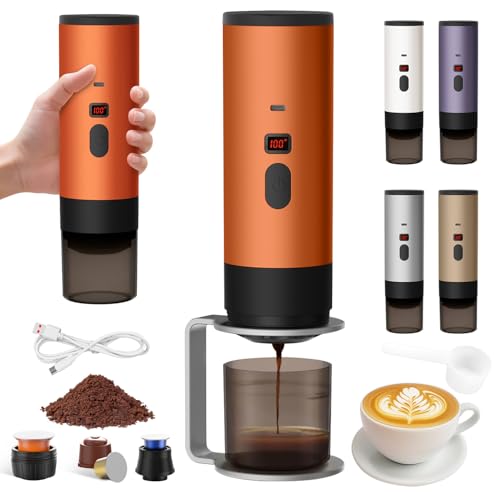 Machine a Cafe Portable avec Support,Compatible avec Cup et Café Moulu