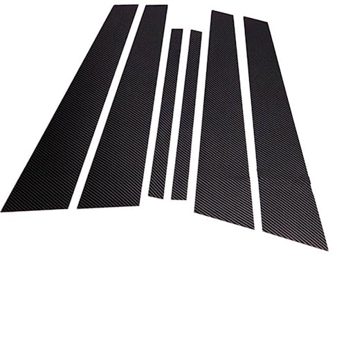 Embellecedores de columna para VW Touran 2011-2015, tiras protectoras de negro brillante 8 piezas