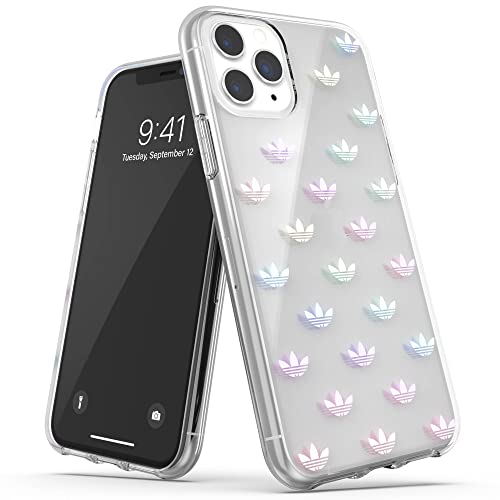 アディダスオリジナルス iPhone 11 Pro ケース メタリッククリア x カラフル・ホログラフィックロゴ [adidas Originals Snap Case Holographic for iPhone 11 Pro colourful]