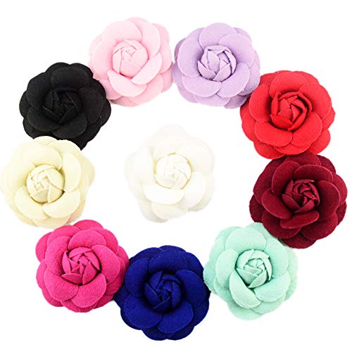Pet Show 10Pcs/Pack 2.8" Pet Dogs Collar Bows Embellishment Flowers Puppies Cats Collar Charms Accessories Slides Flower For Birthday Wedding Parties #TOP1