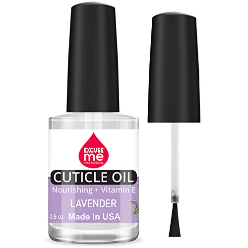 Excuse Me Professional Cuticle Oil Nourishing 0.5 Oz Helps All Cracked Nails And Rigid Cuticles. (Lavender) #TOP7