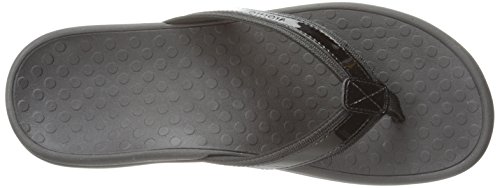 Vionic Tide Ii - Women's Leather Orthotic Sandals - Orthaheel Black - 9 Medium #TOP4