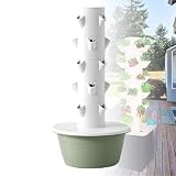 Kit da giardino a torre idroponica a 5 strati, sistema senza suolo, per uso interno ed esterno, impermeabile e facile da piantare, ideale per giardinaggio domestico e agricoltura urbana
