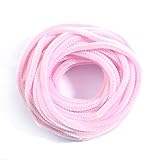 Tamaño: 6/8 / 10mm QINGRUI Home Decoration 1M / Lot del Brillo Colorido Felpa Suave Curva Tira de Fieltro DIY palitos de Madera de Juguetes educativos Craft Supplies (Color : Pink, Size : 10mm)