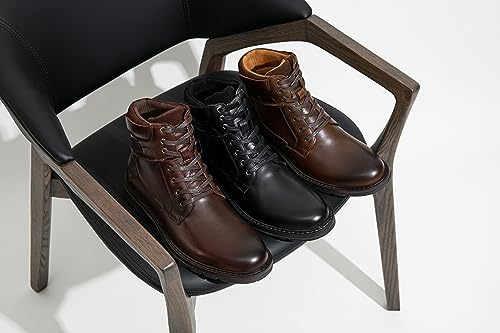 Jousen Men's Chukka Boots Mid-Calf Leather Dress Boots, 8182, Oxblood, 11 by Jousen - Used condition - Image 6