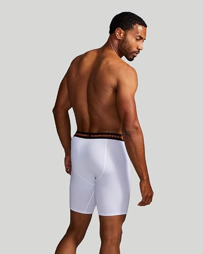 Tommie Copper Men’s Performance Compression Undershorts | Breathable Underwear with Fly I Sweat Wicking 4D Stretch Briefs for Everyday - White - Small