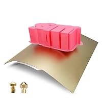 Vista 9 de Redondo 4.724 in para Monoprice Mini Delta Build Plate Flex Textured/Smooth 100% Importado Hoja PEI Más gruesa Cama de acero de resorte flexible