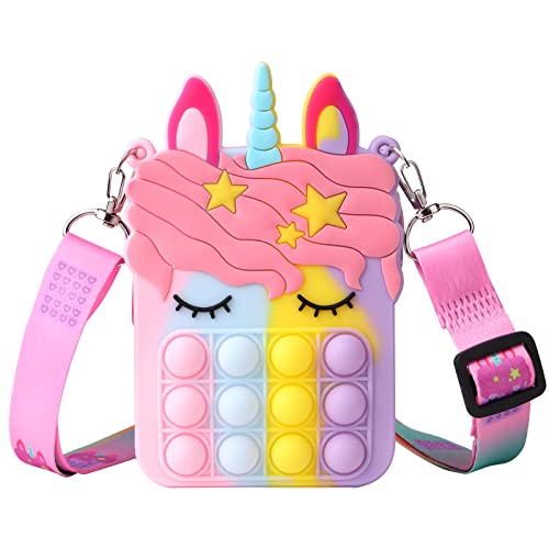 Erduoduo Little Wallet,Shoulder Bag,Bubbles Purse, Candy Purse For Kid,Music Party Supplies Props For Girl(Color) #TOP19