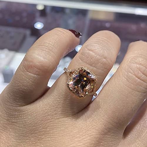 Bague de fiançailles or rose diamant pour sceller votre promesse d'amour
