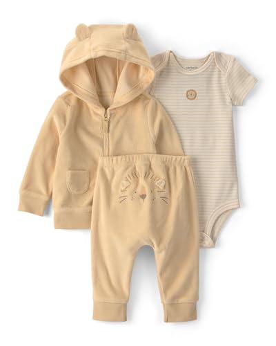 Carter's Conjunto de 3 peças para bebês, Amarelo, 3 Meses