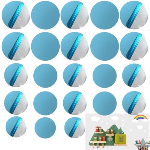 ZYMJBB Metal Plates for Tonie Figure, 50 Stainless Steel Adhesive Pads for Tonies DIY Storage Organization Multi-Size 15/20/30mm Durable Self-Adhesive Stickers for Kids Room Decoration(Non Magnetic)