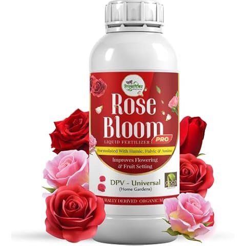 Rose Bloom Flowering Stimulant - Plant Growth Booster | Organic Liquid Rose Fertilizer for Flowering Plants| Certified Organic Input | Makes 200 Litre of Manure (100ml) Cover