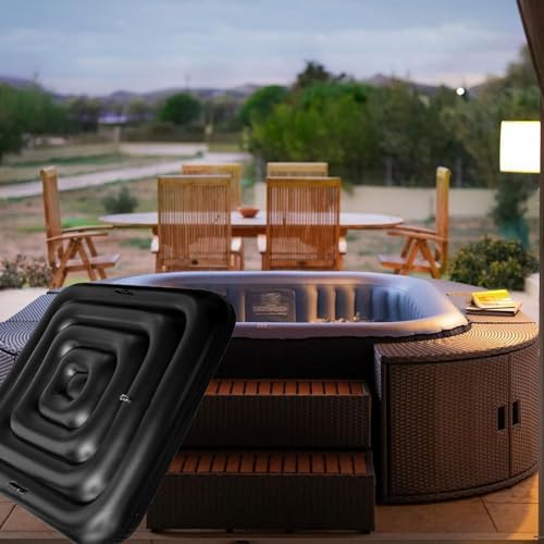 4.2Ft Inflatable Hot Tub Cover,Energy Saving Lid for Square Hot Tub,Windproof Rain-Proof Cover Protector for Hot Tubs SaluSpa Coleman Spa by Huaerle - Image 7