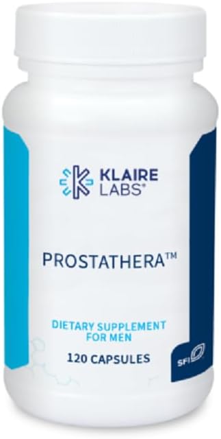 Klaire Labs SFI Health Prostathera - Prostate Supplement for Men with Saw Palmetto, Pollen, Nettle, Pygeum & Minerals - Gluten-Free Supplements to Support Prostate & Urinary Health (60 Tablets)