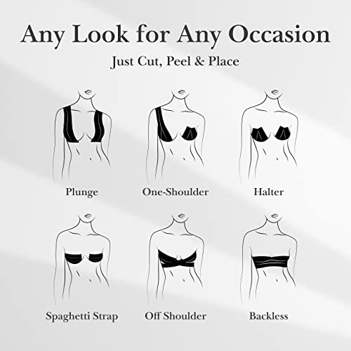 Nippies Breast Lift Tape - 2-inch Wide Adhesive Fashion Tape For Skin and Body, Invisible Under Clothing - Thumbnail 6