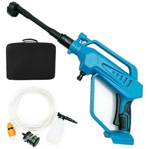 Akku Hochdruckreiniger für Makita 18V Akku,Tatsächlicher 50 Bar Akku Druckreiniger Bürstenloser Motor zur Mobilen Reinigung,Notfall Ersatz für Makita DHW180Z（Ohne Akku）