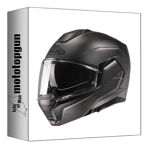 Casque modulable HJC i100 titane semi-mat L pour motards urbains et routiers