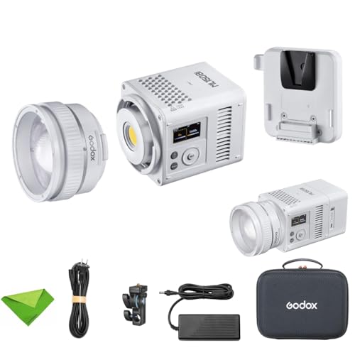 Godox ML150Bi �o�C�J���[ LED �r�f�I���C�g�A61054 Lux@1m�A5600K LED �����A11��ނ̃G�t�F�N�g�A�A�v���ƗL�� DMX/CRMX �R���g���[���ACRI:96�ATLCI:96�AGodox �}�E���g ���O�p���C�g�AVlo