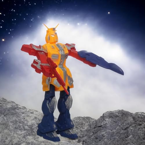 Robô Thronic Articulável Luz 19cm Brinquedo Infantil Menino