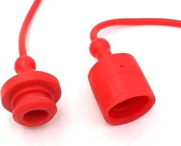 Hydraulic Coupler Dust Cap Plug Set 1/2 ISO-B 5675 AG,CEKER Hydraulic Dust Covers Male Female Quick Connects Fittings,Red Caps with Retention Ring Keeps Cap Attached to Hose 1Pack