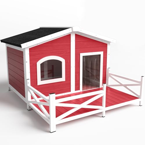 Insulated Outdoor Dog House for Small to Large Dogs