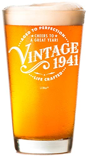 1941 80th Birthday Gifts Men Women | Birthday Gift for Man Woman turning 80 | Funny 80 th Party Supplies Decorations Ideas |Eighty Year Old Bday |80 Years Gag Vintage Pint Presents Mens