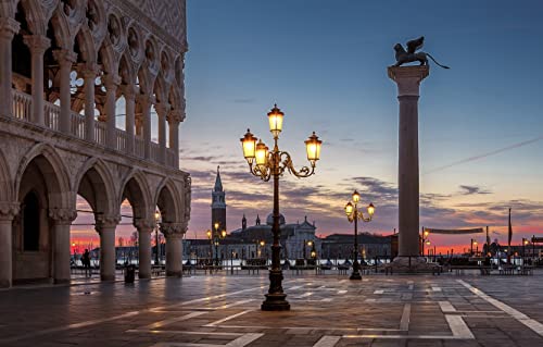 Puzzle Difficili Per Adulti 1000 Pezzi Lampada Da Piazza San Marco A Venezia 75 * 50Cm