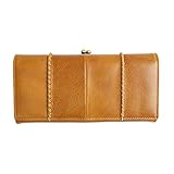 [RafiCaro] がま口財布 レディース 財布 本革 長財布 大容量 がまぐち イタリアンレザー ブラウン