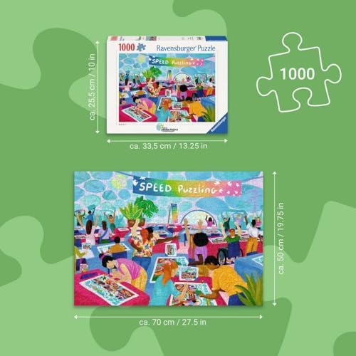 Ravensburger Speed Puzzling 1000 Piece Jigsaw Puzzle – High Energy Competition Scene, Dynamic Challenge for Adults & Families — view 2
