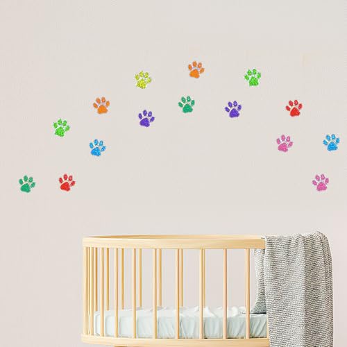 Vinilo Decorativo de Huellas de Perro Removible para Pared miniatura 7