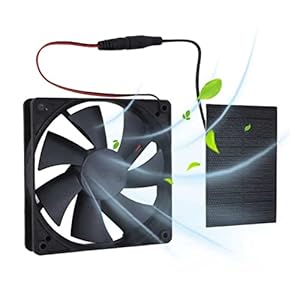 3W Solar Panel Fan Kit Professional Solar Powered Exput Fan Kit for huishoudelijke kippenhuizen kassen werpt huisdierenhuizen af Makkelijk schoon te maken