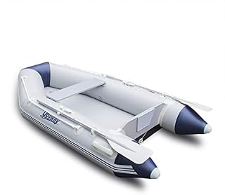 UBOWAY 2 Person Inflatable Dinghy/Boat/Raft Fishing Raft Set with Inflatable Bottom Floor