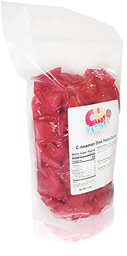 Sarah's Candy Factory Cinnamon Disc Hard Candy In Resealable Bag, 3 Lbs #TOP1