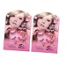 Ipetboom 10 paia Ciglia Finte Donna Naturali con Pietre Decorative Fibre Incrociate Dense e Curve Trucco Cosmetico per Party Cosplay e Foto Facili da Usare e Rimuovere Aspetto Brillante e immagine