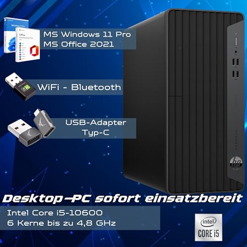 Ready-To-Use Desktop Pc, Desktop Pc Hp Intel Core I5-10600 Up To 4.80 Ghz, 16 Gb Ram, 512 Gb Ssd, Hdmi, Office 2021, Win 11 Pro, 36 Month Warranty (Refurbished) - 6