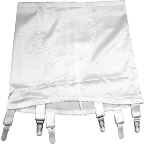 Premier Dessous Hüfthalter mit 6 Strumpfhaltern (NDG6DE) (XL, Weiß)