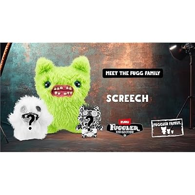 Fuggler Fugg Family by ZURU Funny Ugly Monster, Plush, Collectible, Toy (Screech)