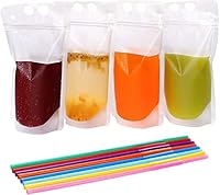Algopix Similar Product 6 - Tomnk 100PCS Drink Pouches for Adults