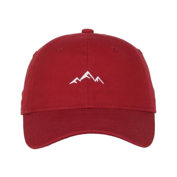 Image of Outdoor Cap Mountain Embroidered Dad Hat Adjustable Soft Cotton Polo Style Unstructured Baseball Cap for Men & Women
