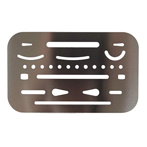 Chapa de Rasuras Mata Gato, 26 Furos, Sinoart, Prata