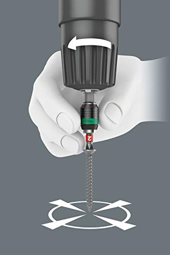 Wera 05057115001 Bit-Check Set 8667-9/Z Extra-tough with Rapidaptorfor Drill/Drivers, Metal Jointing, Torx TX6-40 10pc