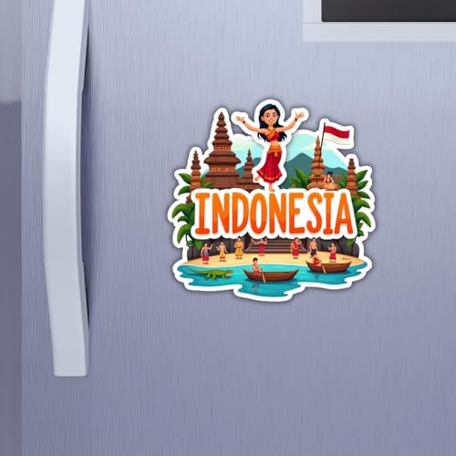 Image of Zesta Wooden Fridge Magnets Set | Refrigerator Decor Magnets for Kitchen | India Souvenir Fridge Magnet Collection | Wooden Magnet for Fridge Door Decoration (Indonesia)