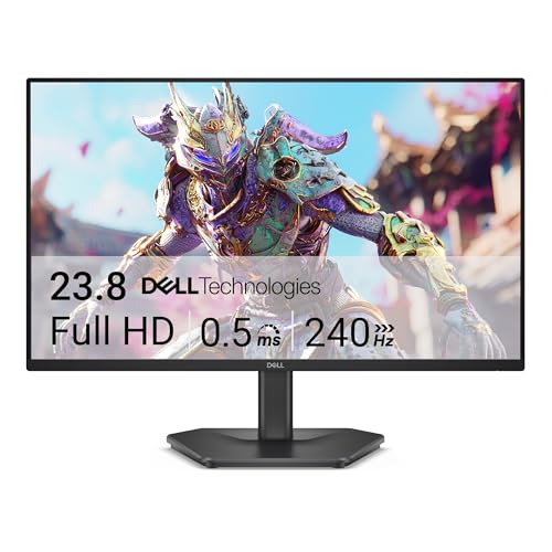 Monitor Dell 24' Full HD (1920 x 1080) - 240 Hz - Painel IPS, 0,5 ms GtG, Brilho de 300 nits, Conforto Ocular TÜV 3 Estrelas - SE2426HG