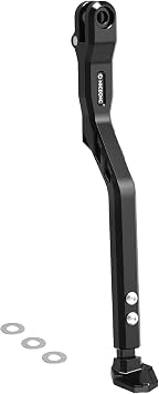 NICECNC Black 8-32MM Adjustable Kickstand Foot Side Kick Stand Side Compatible with Surron Light bee X/S/ L1E CNC Machined Aluminum Alloy Compatible with Segway X160 X260 See Fitment