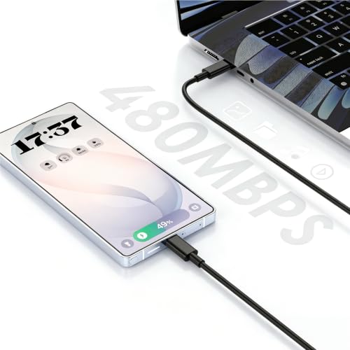 60W USB C Charger Block, Super Fast Charger Android 10ft C to C Cable Cord Long,Type C Laptop Charging Power Adapter for Samsung Galaxy S26 S25 S24 S23 S22 S21 Ultra/MacBook Pro/iPhone 18 17 16 15 Pro — view 4